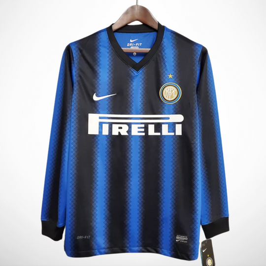 Camisa Inter de Milão Titular 10/11 - Versão Retro Manga Longa