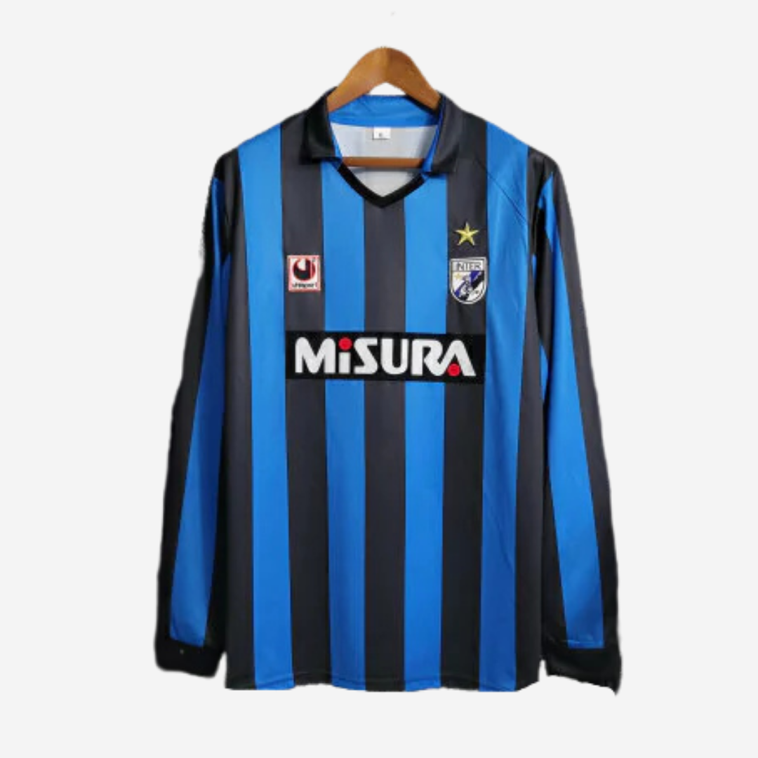 Camisa Manga Longa Inter de Milão Retrô 1988 l