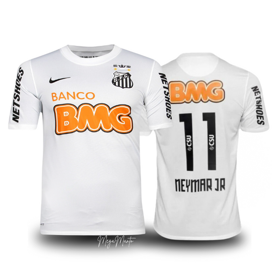 Camisa Santos 2012 (# NEYMAR JR - 11) - Versão Retro